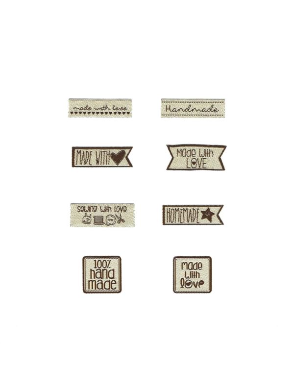 Aplikacje termoprzylepne tkane LECCO - Hand Made - 03314 - 32szt./opak.