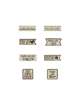 Aplikacje termoprzylepne tkane LECCO - Hand Made - 03314 - 32szt./opak.