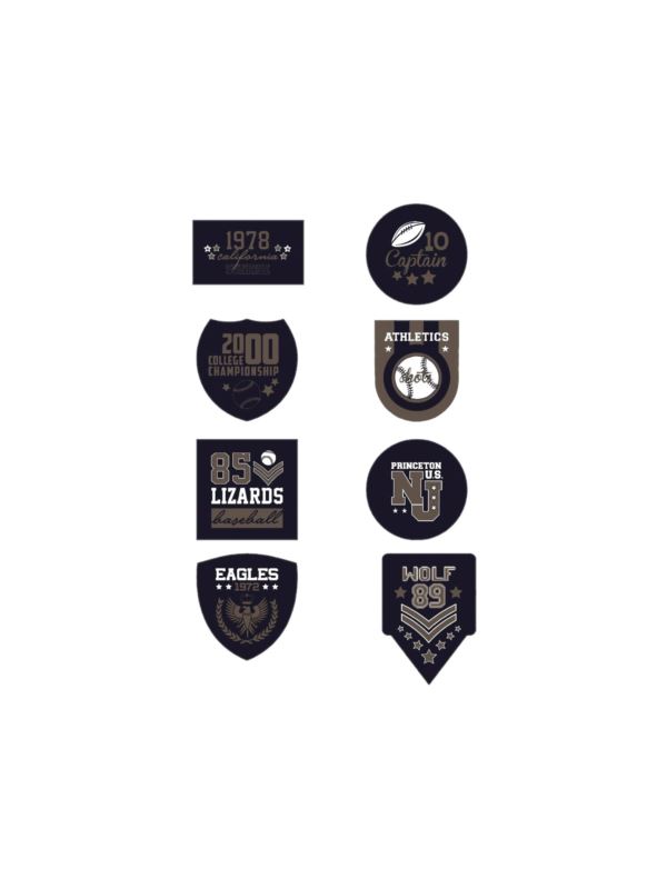 Aplikacje termoprzylepne drukowane LECCO - Sport - 06452 - 40szt./opak.