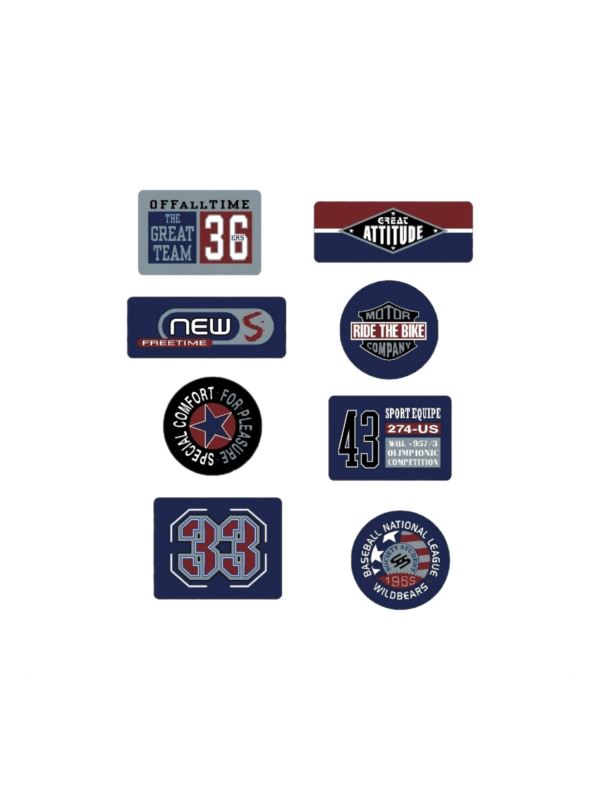 Aplikacje termoprzylepne drukowane LECCO - Sport - 06240 - 40szt./opak.