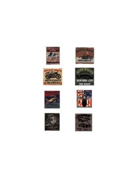 Aplikacje termoprzylepne tkane LECCO - Moto - 03307 - 32szt./opak.