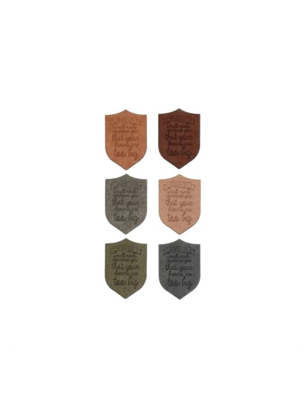 Aplikacje termoprzylepne grawerowane LECCO - Shield - 00514.007 - 24szt./opak.