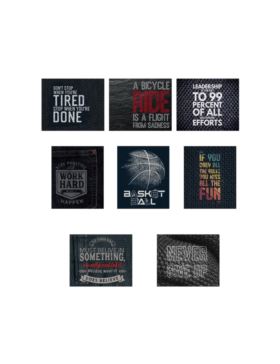 Aplikacje termoprzylepne drukowane LECCO - Sentences - 06487 - 40szt./opak.