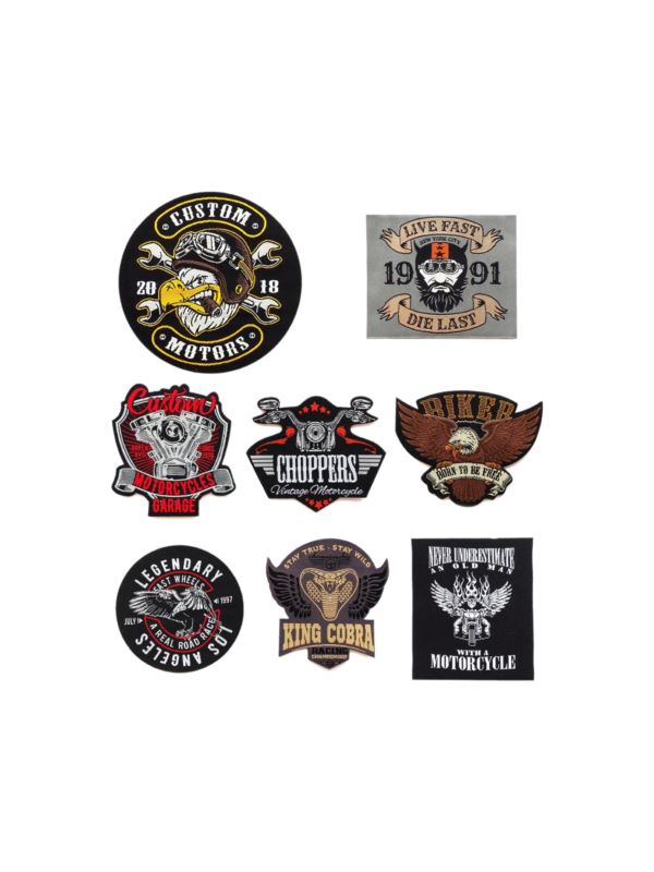 Aplikacje termoprzylepne tkane LECCO - Moto Logo - 03037 - 32szt./opak.