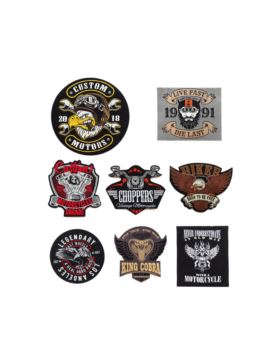 Aplikacje termoprzylepne tkane LECCO - Moto Logo - 03037 - 32szt./opak.