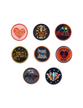 Aplikacje termoprzylepne haftowane LECCO - Round Patches - 05174 - 24szt./opak.