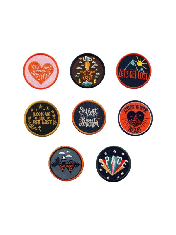 Aplikacje termoprzylepne haftowane LECCO - Round Patches - 05174 - 24szt./opak.