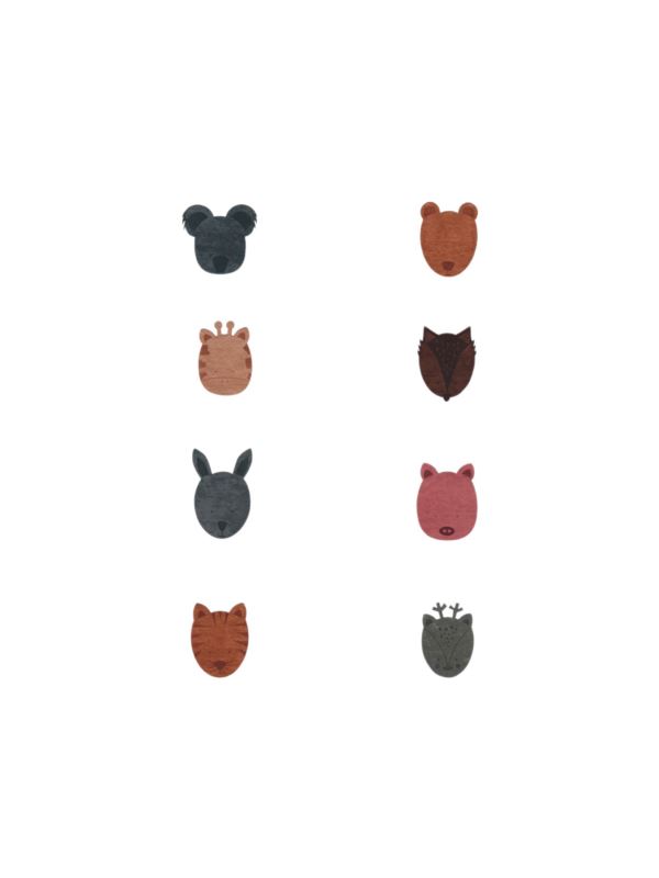 Aplikacje termoprzylepne grawerowane LECCO - Animals Small - 00523 - 32szt./opak.