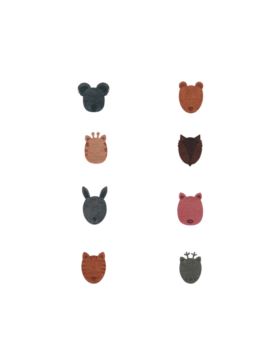 Aplikacje termoprzylepne grawerowane LECCO - Animals Small - 00523 - 32szt./opak.