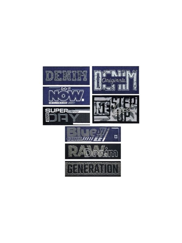 Aplikacje termoprzylepne tkane LECCO - Denim - 03342 - 32szt./opak.