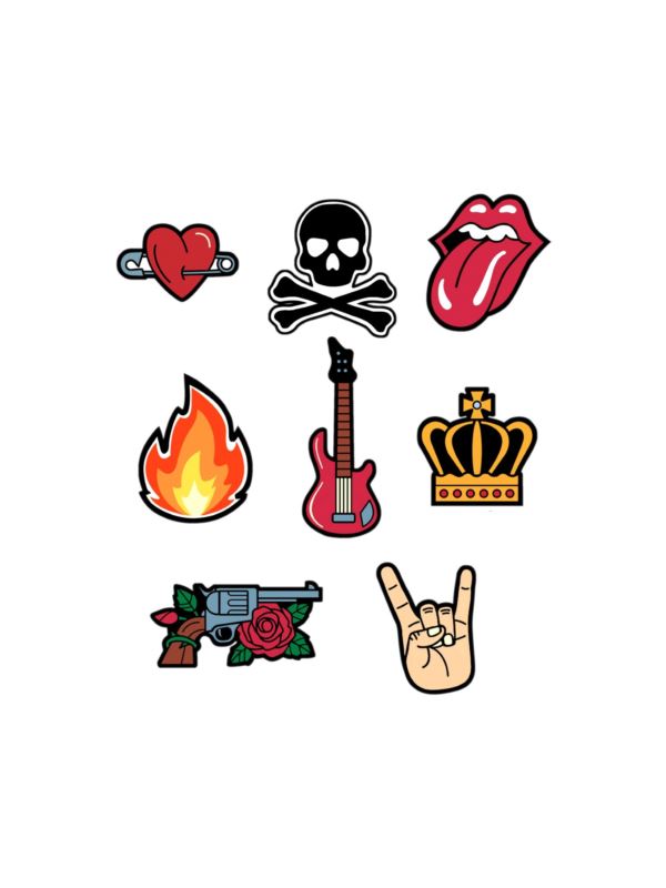 Aplikacje termoprzylepne drukowane LECCO - Rock - 06492 - 40szt./opak.