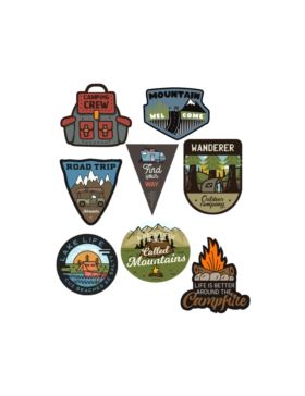 Aplikacje termoprzylepne drukowane LECCO - Trip - 06491 - 40szt./opak.