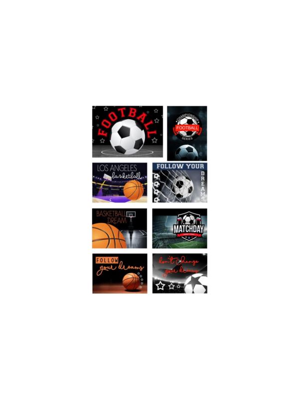 Aplikacje termoprzylepne drukowane LECCO - Sport Dream - 06475 - 40szt./opak.