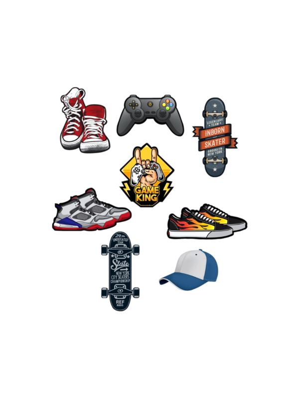 Aplikacje termoprzylepne drukowane LECCO - Skate - 06495 - 40szt./opak.