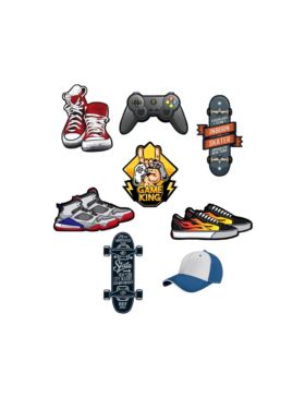 Aplikacje termoprzylepne drukowane LECCO - Skate - 06495 - 40szt./opak.