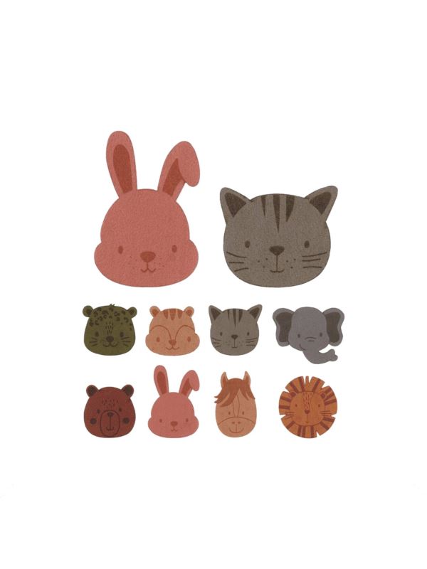 Aplikacje termoprzylepne grawerowane LECCO - Animals Medium - 00533 - 32szt./opak.