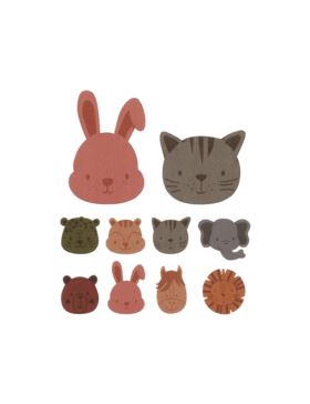 Aplikacje termoprzylepne grawerowane LECCO - Animals Medium - 00533 - 32szt./opak.