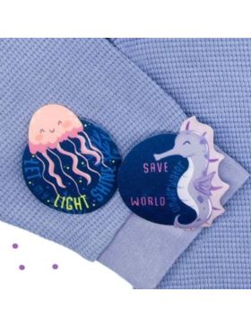 Aplikacje termoprzylepne drukowane LECCO - Oceans - 06520 - 40szt./opak.