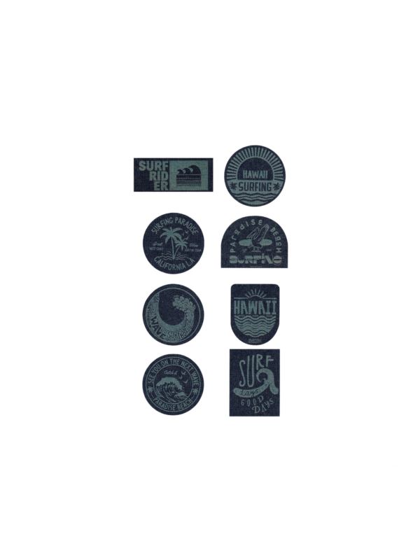 Aplikacje termoprzylepne grawerowane LECCO - Surfing - 00402 - 32szt./opak.
