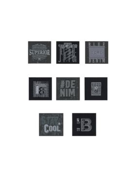 Aplikacje termoprzylepne tkane LECCO - Denim - 03358 - 32szt./opak.