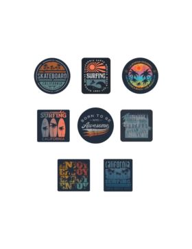 Aplikacje termoprzylepne drukowane LECCO - Surfing - 06527 - 40szt./opak.