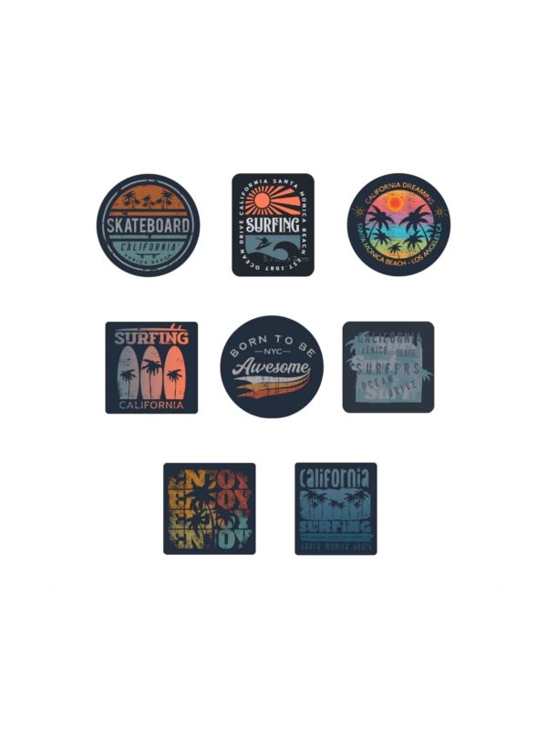 Aplikacje termoprzylepne drukowane LECCO - Surfing - 06527 - 40szt./opak.