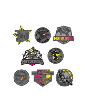 Aplikacje termoprzylepne drukowane LECCO - Motocross - 06532 - 40szt./opak.