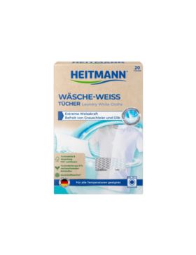 Chusteczki wybielające do białych tkanin HEITMANN - FSC-mix - 1024065 - 20szt./opak.