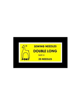 Igły do szycia ręcznego PONY - DOUBLE LONG 8 - 55,5 mm - 08108 - 25szt./opak.