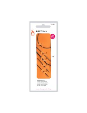 Zestaw igieł domowych naprawczych PONY - BLACK - 14821 - 5szt./opak.