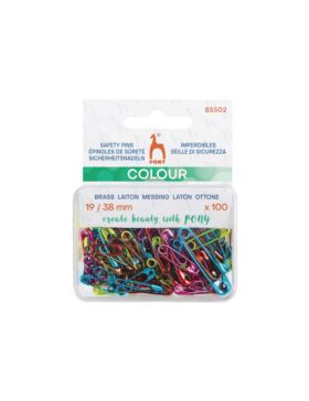 Agrafki ozdobne kolorowe PONY - 85502 - 100szt./opak.