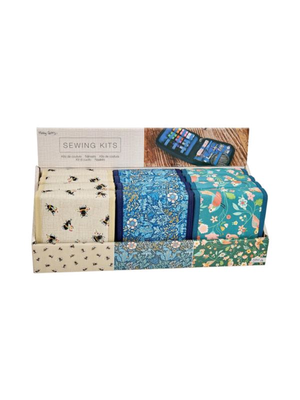 Przyborniki krawieckie w etui - natura - MRJE10.DB - 12szt./opak.