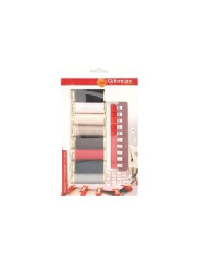 Zestaw nici uniwersalnych GUTERMANN + klipsy krawieckie - 734570 - 8szt.x100mb/opak.
