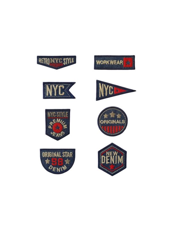 Aplikacje termoprzylepne haftowane LECCO - Denim - 05183 - 32szt./opak.