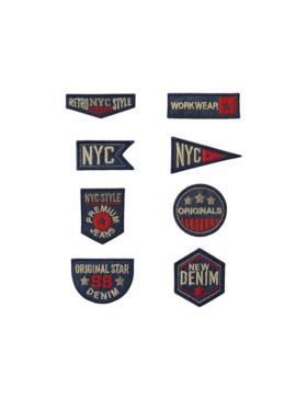 Aplikacje termoprzylepne haftowane LECCO - Denim - 05183 - 32szt./opak.