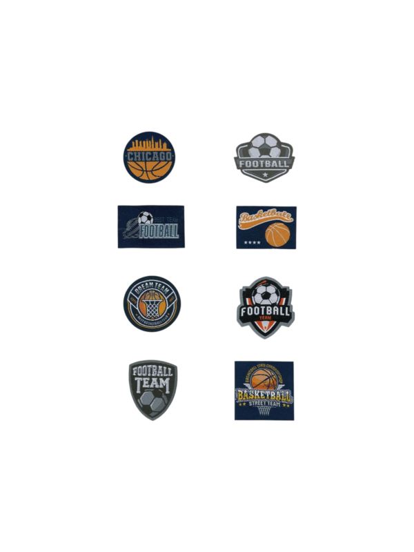 Aplikacje termoprzylepne tkane LECCO - Football - 03361 - 32szt./opak.