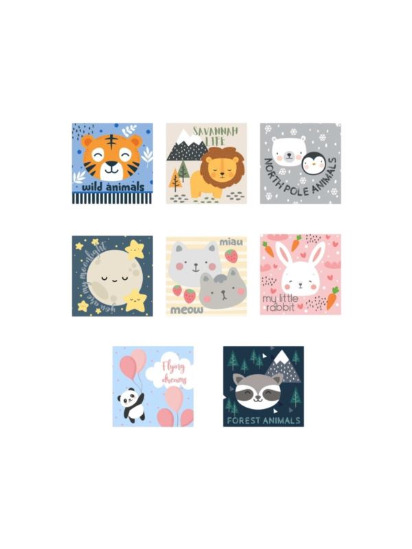 Aplikacje termoprzylepne drukowane LECCO - Sweet Animals - 06497 - 40szt./opak.