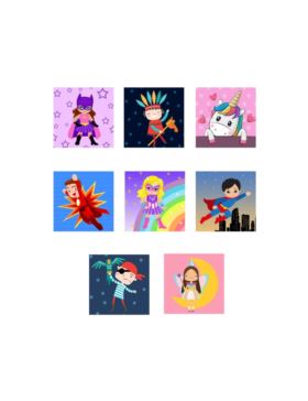 Aplikacje termoprzylepne drukowane LECCO - Super Hero - 06477 - 40szt./opak.