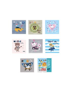 Aplikacje termoprzylepne drukowane LECCO - Animal - 06449 - 40szt./opak.