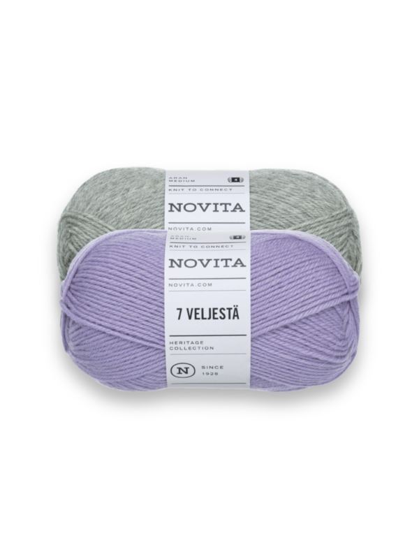Włóczka/zestaw - Novita - 7 Veljesta - 25 kol. x 1 motek (100g) - 2,5kg/opak.