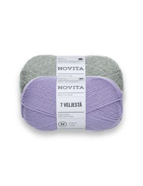 Włóczka/zestaw - Novita - 7 Veljesta - 25 kol. x 1 motek (100g) - 2,5kg/opak.