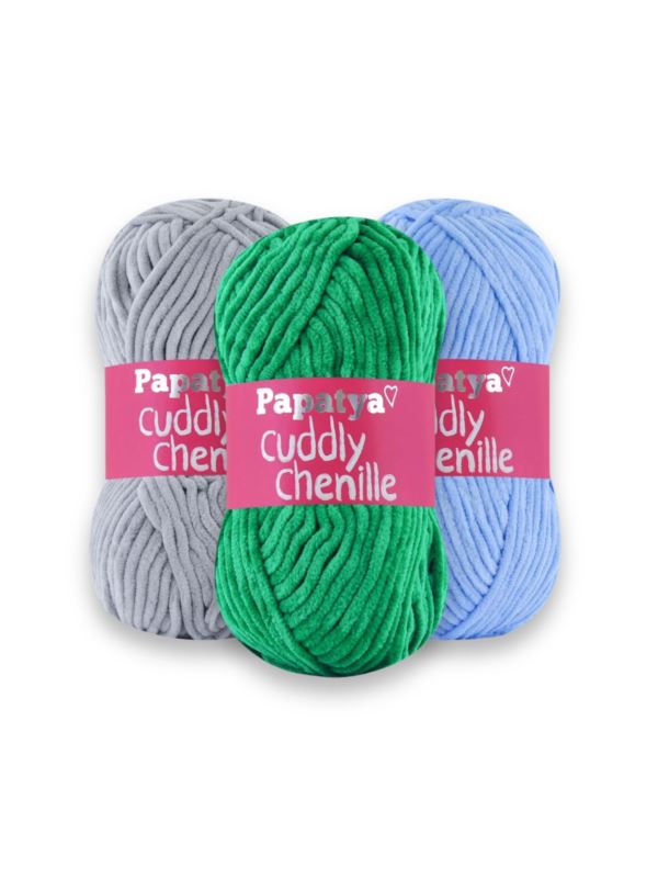 Włóczka/zestaw - Papatya - Cuddly Chenille - 30 kol. x 1 motek (100g) - 3kg/opak.