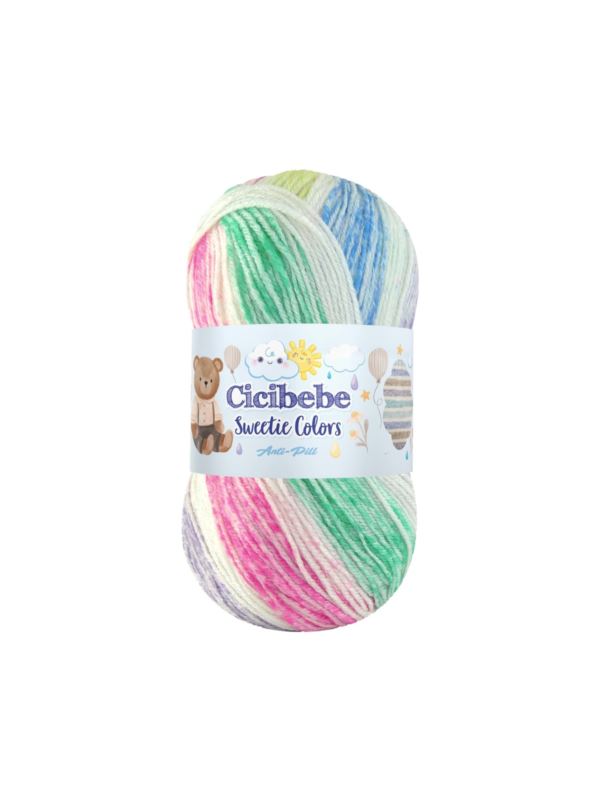 Włóczka - Papatya - Cicibebe Sweetie Colors - 0,5kg/opak.