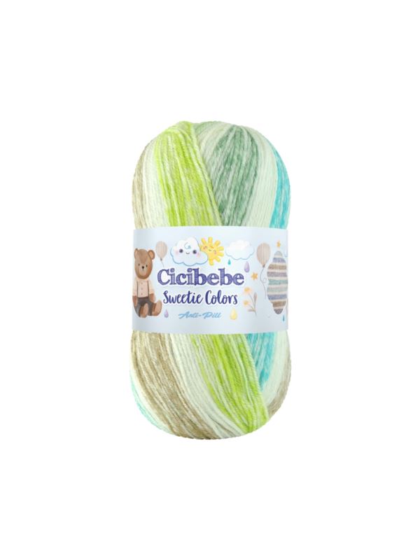 Włóczka - Papatya - Cicibebe Sweetie Colors - 0,5kg/opak.