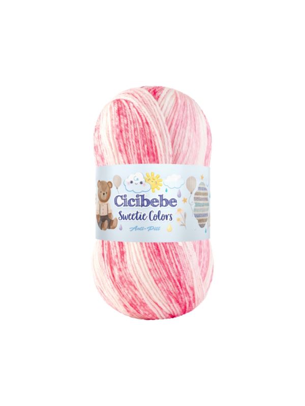 Włóczka - Papatya - Cicibebe Sweetie Colors - 0,5kg/opak.