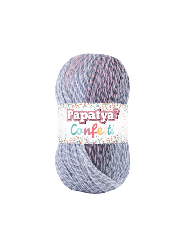 Włóczka - Papatya - Confetti - 0,5kg/opak.