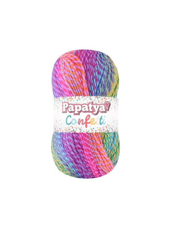 Włóczka - Papatya - Confetti - 0,5kg/opak.
