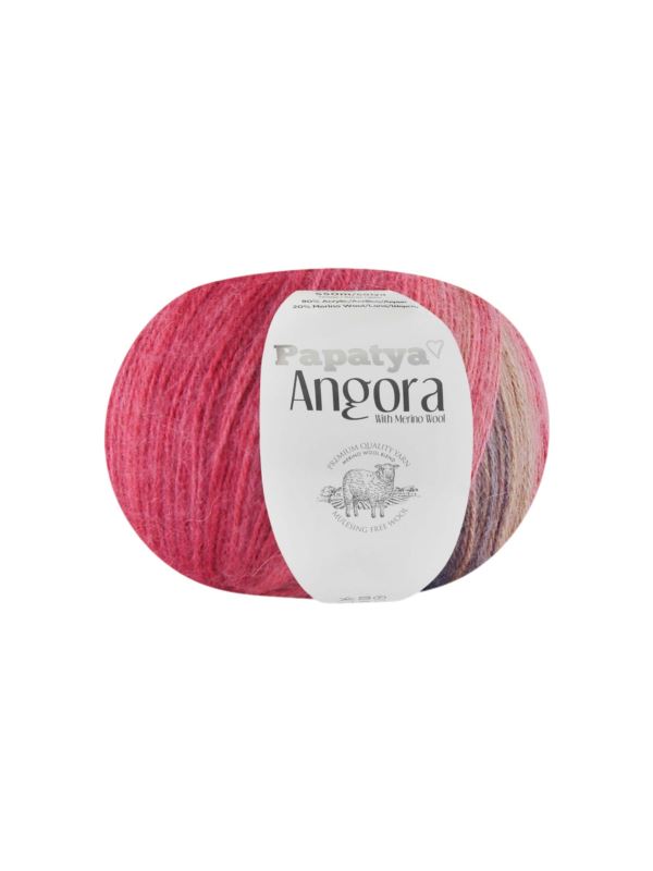 Włóczka - Papatya - Angora Batik - 0,6kg/opak.