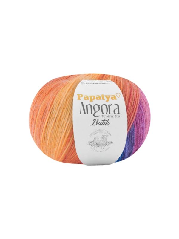 Włóczka - Papatya - Angora Batik - 0,6kg/opak.