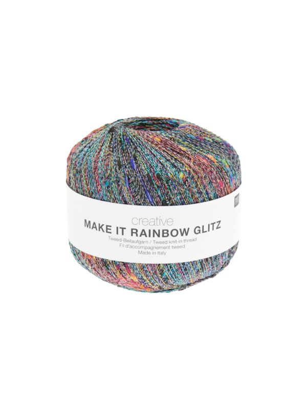 Włóczka - Rico Design - Creative Make it Rainbow Glitz - 100g/opak.